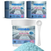 Ice Melt, Pet Safe Ice Melt 3.53 OZ Premium Snow Melter, Pure Magnesium Chloride, Safer for Pets, Concrete, Effective to -5